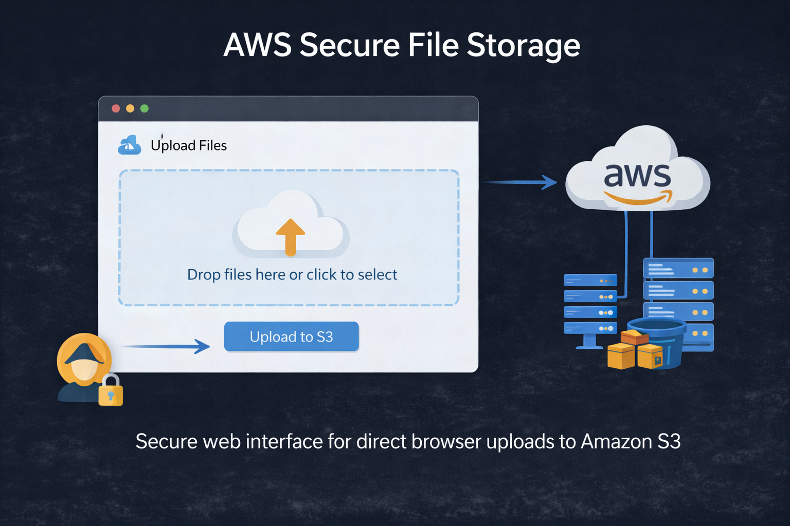 AWS Secure File Storage project thumbnail